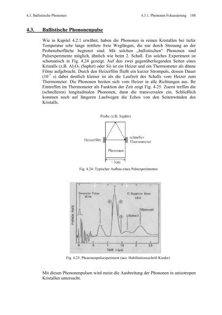 4.3. Ballistische Phononenpulse