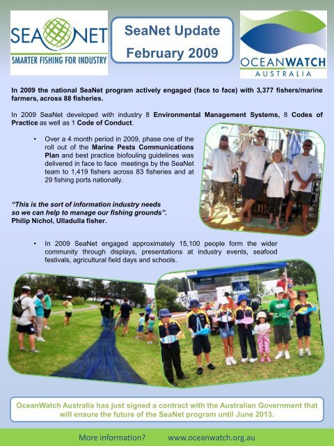 SeaNet News February 09 - OceanWatch Australia