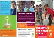 sURVIVING THE CRISIS IN SYRIA - Oxfam New Zealand