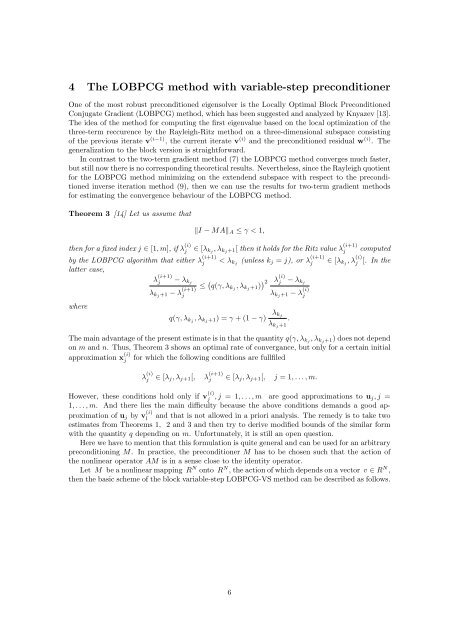 Variable-step preconditioned conjugate gradient method for partial ...