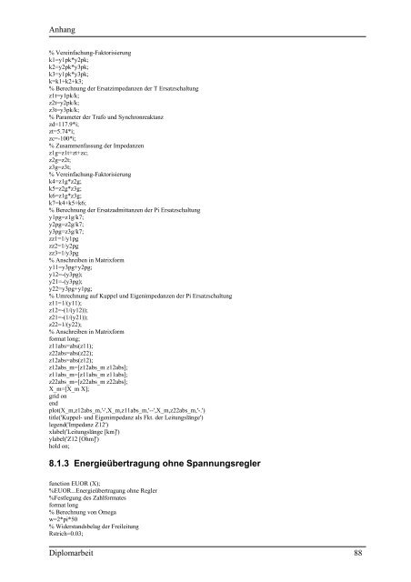 Modelluntersuchungen betreffend die Stabilität - Institut für ...