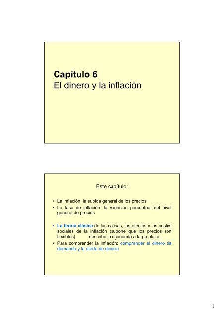 La teorÃ­a cuantitativa del dinero - IDEA