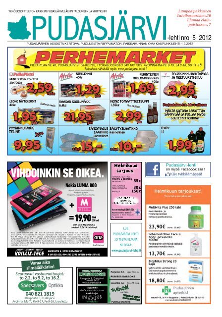 Pudasjarvilehti-5-20.. - PudasjÃ¤rvi-lehti ja VKK-Media Oy