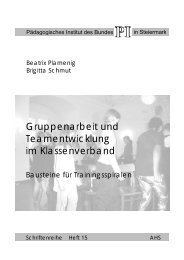 Gruppenarbeit und Teamentwicklung im Klassenverband