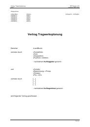 Vertrag Tragwerksplanung