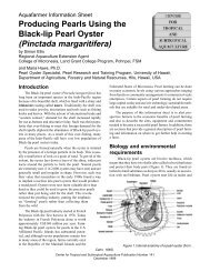 Producing Pearls Using the Black-lip Pearl Oyster - CTSA