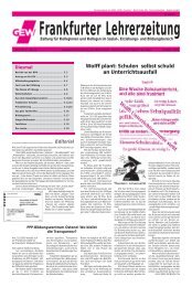 Wolff plant: Schulen selbst schuld an Unterrichtsausfall - GEW ...