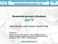 DynamickÃ¡ pevnost a Å¾ivotnost - Jur V - Mechanika