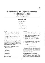 Characterizing the Cognitive Demands of Mathematical ... - elem-math