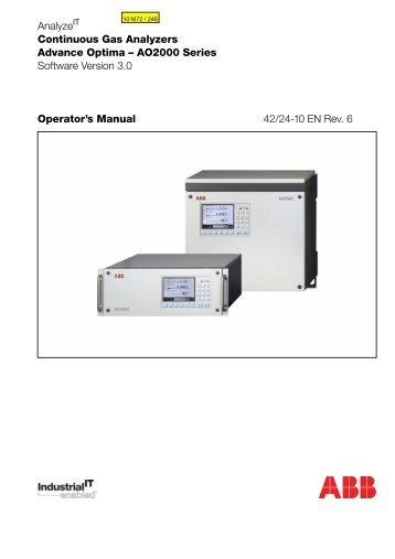 Analyze Continuous Gas Analyzers Advance Optima â AO2000 ...