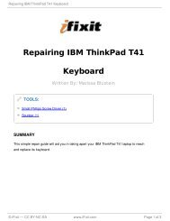 Repairing IBM ThinkPad T41 Keyboard - iFixit