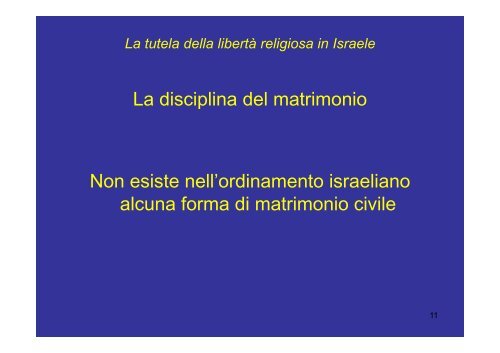 La tutela della libertÃ  religiosa in Israele - UniversitÃ  degli studi di ...