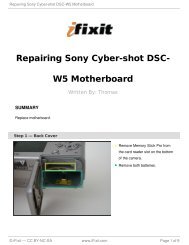 Repairing Sony Cyber-shot DSC-W5 Motherboard - iFixit