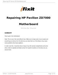 Repairing HP Pavilion ZD7000 Motherboard - iFixit
