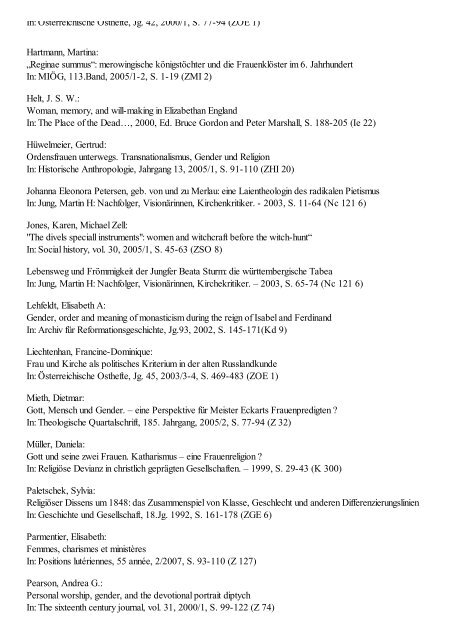 Bestandsbibliographie zur Frauengeschichte (PDF)