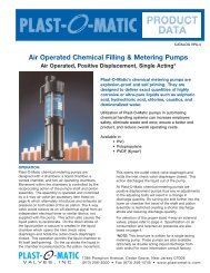 Series VPA Air-Operated Chemical Metering Pumps - Plast-O-Matic ...