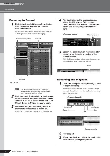 MW8CX/MW10C Owner's Manual