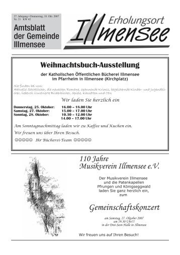 Gemeinschaftskonzert - Illmensee