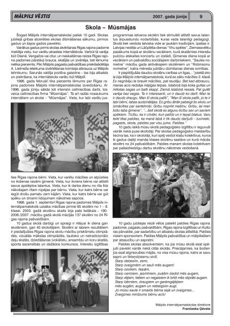 Nr.6 (78) JÅ«nijs - MÄlpils
