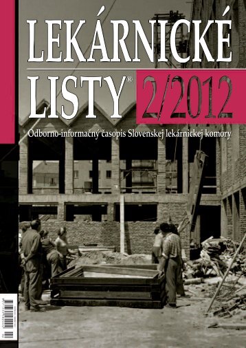 LEkáRniCké LiSTy® 2/2012 - Slovenská lekárnická komora