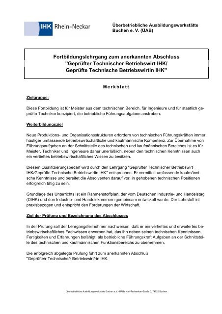 Gepra Fter Technischer Betriebswirt Ihk Gepra Fte Technische