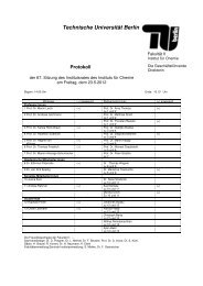 Protokoll der 67.Sitzung am 23.05.2012 - Institut fÃ¼r Chemie
