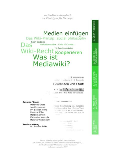 ein Mediawiki-Handbuch von Einsteigern für Einsteiger