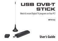 USB DVB-T STICK User's Guide - Media-Tech Polska