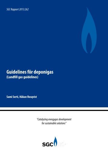 SGC Rapport 262 Guidelines fÃƒÂ¶r deponigas