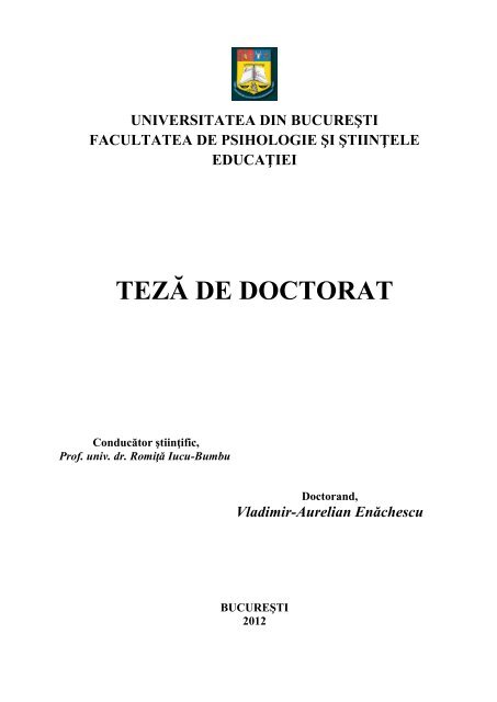 TEZÄ‚ DE DOCTORAT