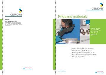 PÅÃ­davnÃ© materiÃ¡ly - VÃ­tejte na strÃ¡nkÃ¡ch Air Liquide Welding