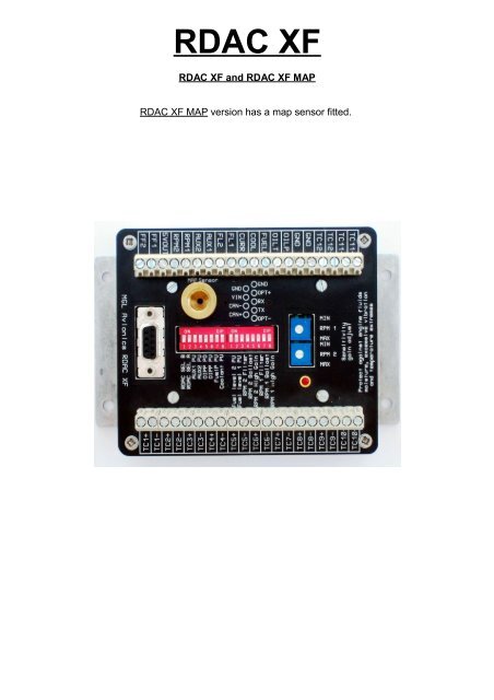 RDAC XF installation manual - MGL Avionics
