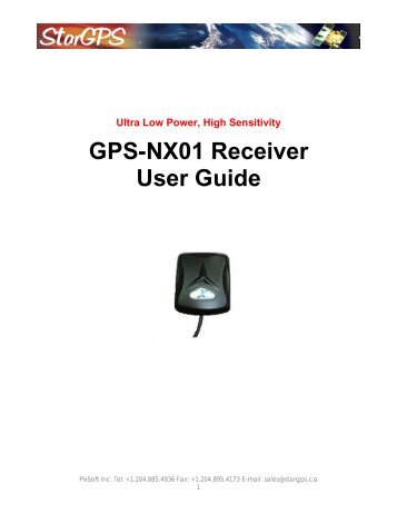 GPS-NX01 Receiver User Guide - StarGPS