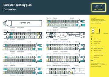 For seating plan with seat numbers, click here - Rail Plus