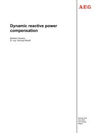 Dynamic reactive power compensation - AEG Industrial Engineering