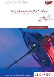 The particle separator KW ZumikÂ®on - Kutzner+Weber