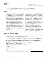 Profit Sharing Plan Document Restatement ... - Online Services