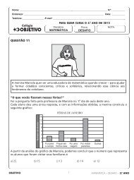 QUESTÃO 11 - ColÃ©gio OBJETIVO