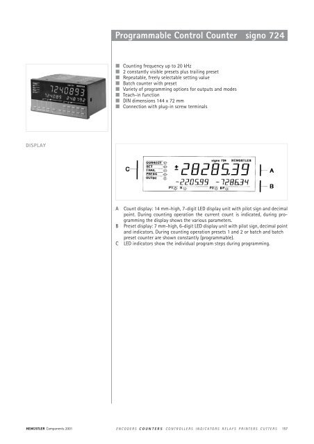 type signo 724 - Hengstler Encoders