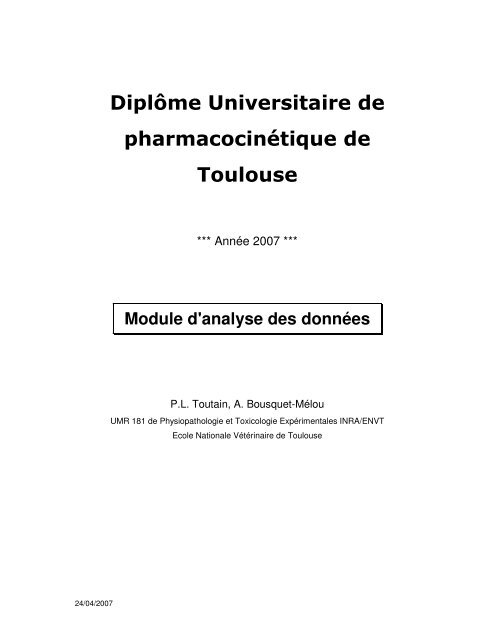 La rÃ©gression linÃ©aire avec Excel - Physiologie ENVT - Ecole ...