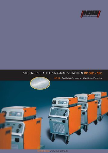 STUFENGESCHALTETES MIG/MAG SCHWEIÃÂEN RP 362 Ã¢ÂÂ 562