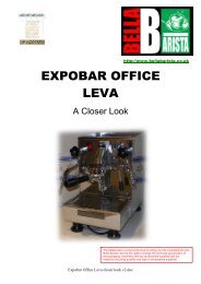 Expobar Office Leva closer look - Bella Barista