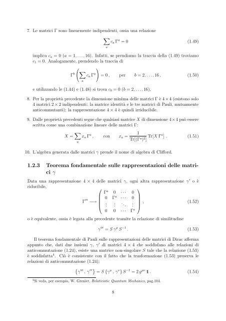 Lezioni di Meccanica Quantistica Relativistica A. Bottino e C ... - INFN