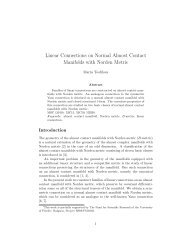 Linear Connections on Normal Almost Contact Manifolds with ...