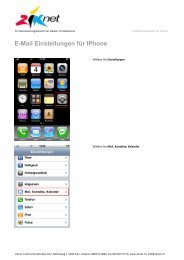 E-Mail Einrichtung auf IPhone - Ziknet