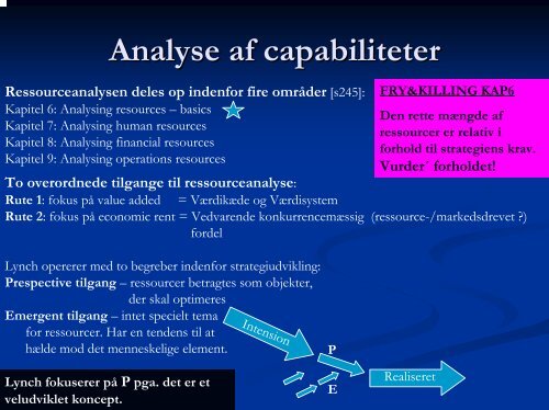 Analyse af capabiliteter - Black Diamond Consulting