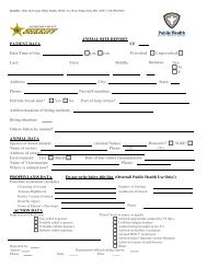 Animal Bite Report Form - Otter Tail County