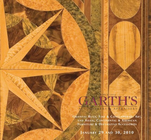 January 29 And 30 2010 Garth S Auctions Inc Garth S Auctions Inc