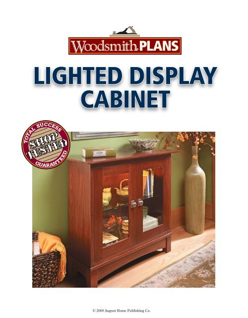 Lighted Display Cabinet Woodsmith Lighted Display Cabinet Woodsmith