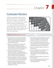 Chapter 7 Cartesian Vectors